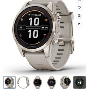 Garmin Fenix  7s Smartwatch - Silver and Gray